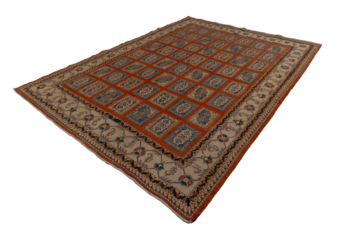 W 6.2 L 8.2 Shirvan 100% Wool Hand-Woven Geometric Design - 57500
