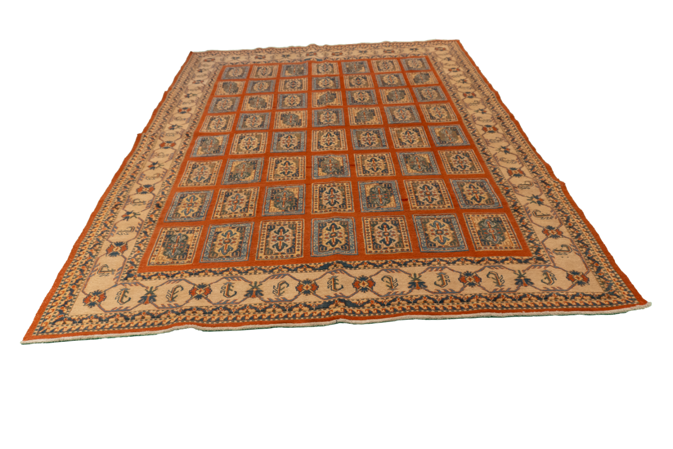 W 6.2 L 8.2 Shirvan 100% Wool Hand-Woven Geometric Design - 57500