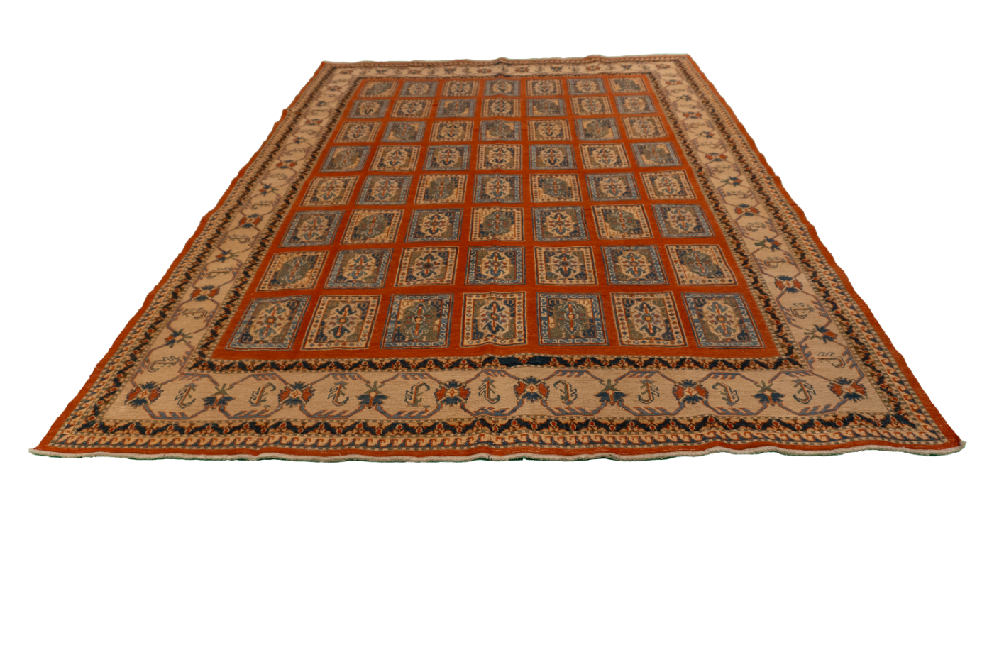 W 6.2 L 8.2 Shirvan 100% Wool Hand-Woven Geometric Design - 57500