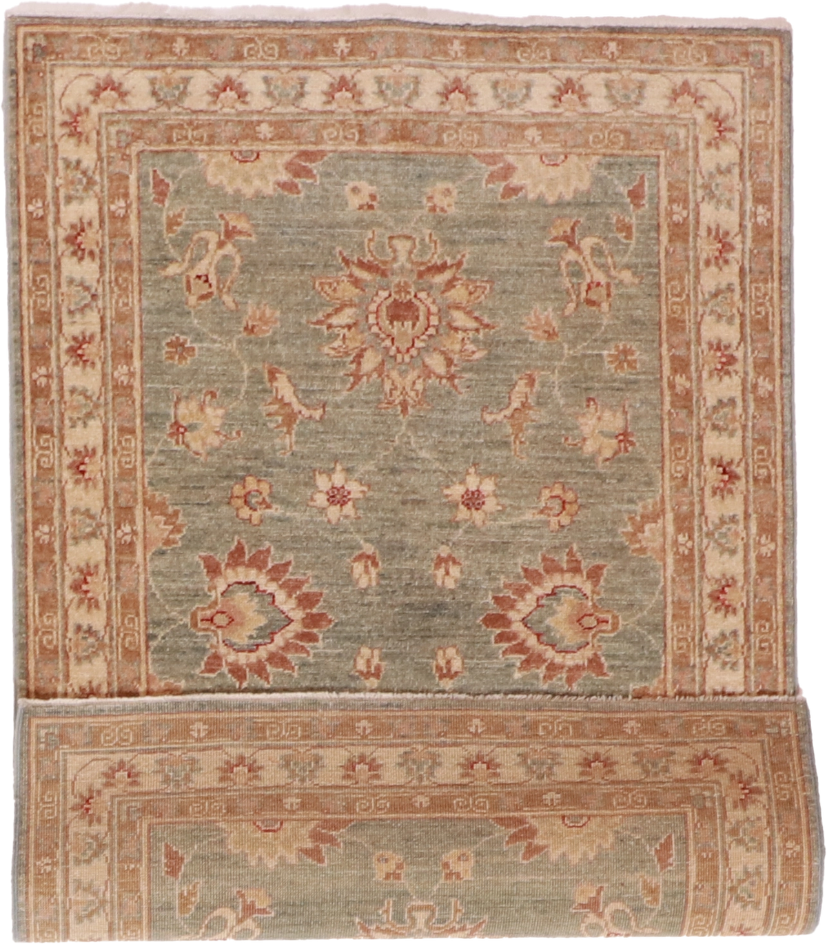 W 3 L 4.9 Farahan 100% Wool Hand-Woven All-Over Design - 57569