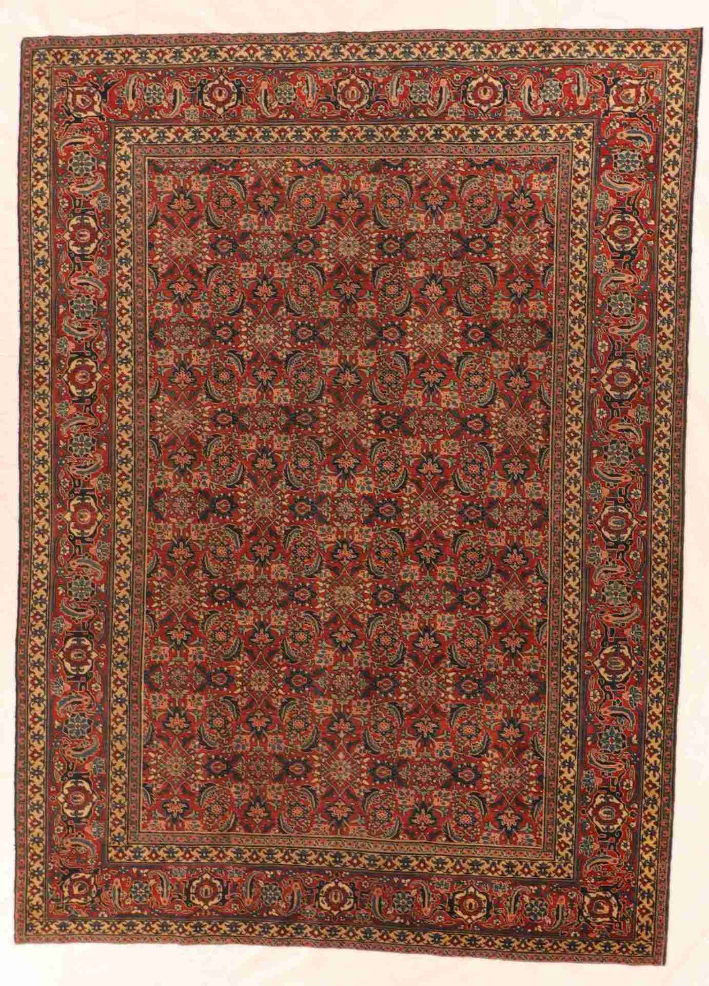 W 8 - L 10.10 - Tabriz Wool All Over Rectangle - Hand Woven Rug - 57649