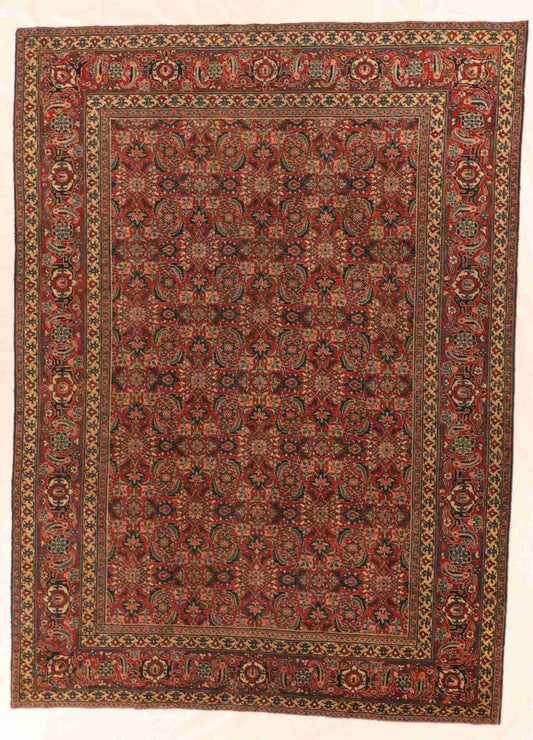 W 8 - L 10.10 - Tabriz Wool All Over Rectangle - Hand Woven Rug - 57649