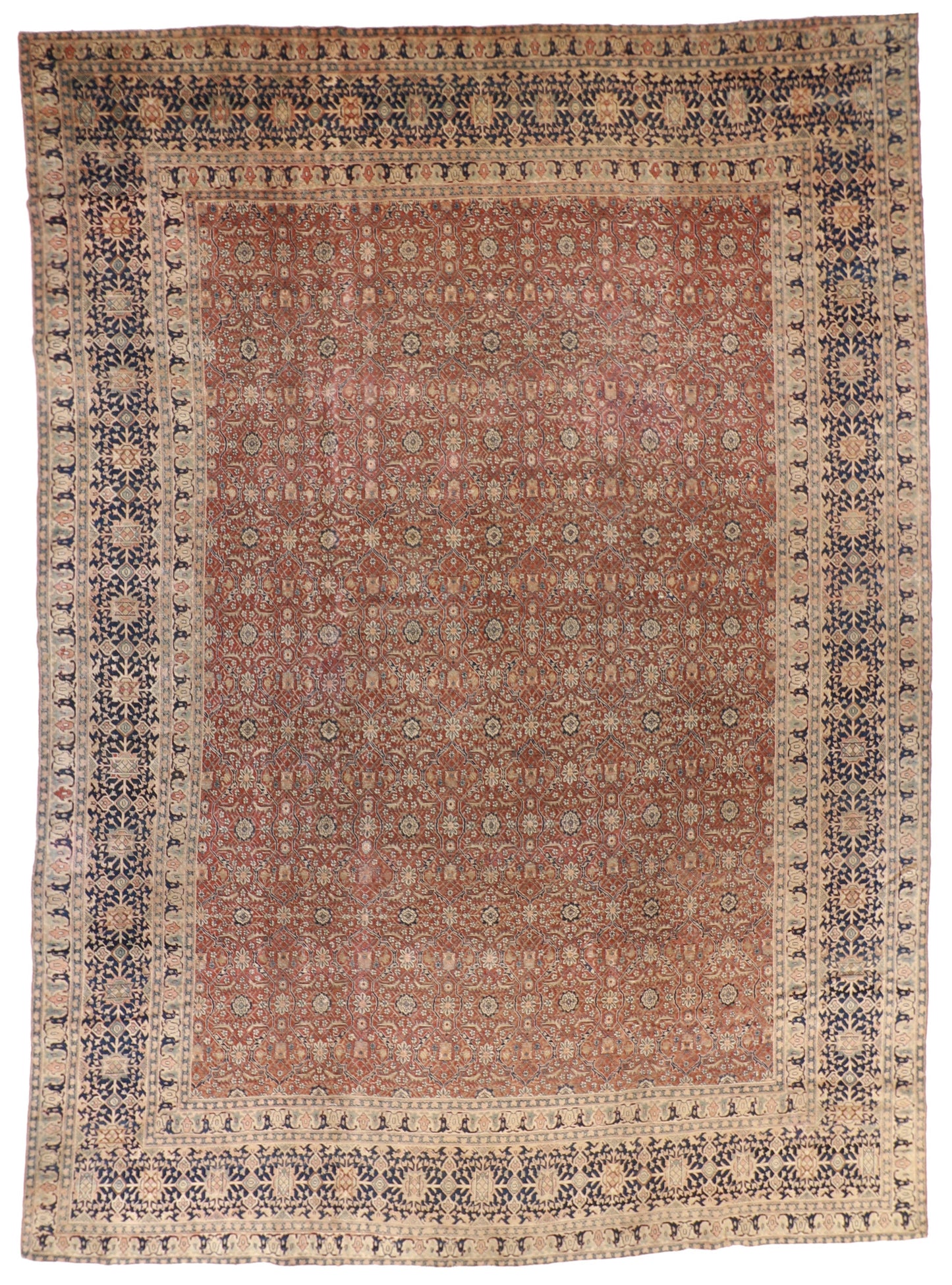 10 x 14 - Frahan Fine/Wool All Over Rectangle - Hand Knotted Rug — 57652