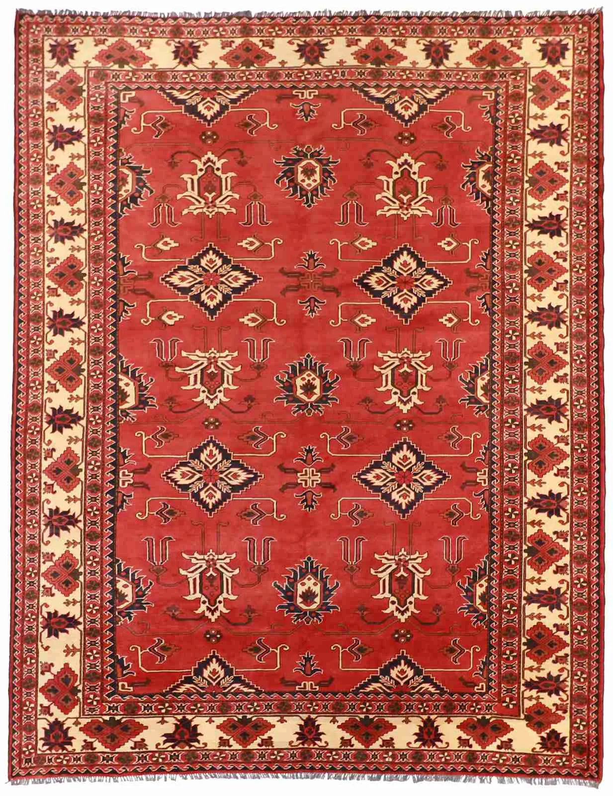 9.11 x 12.9 - Malayer Wool Traditional Rectangle - Finest Hand-Knotted Quality Wool — 57678