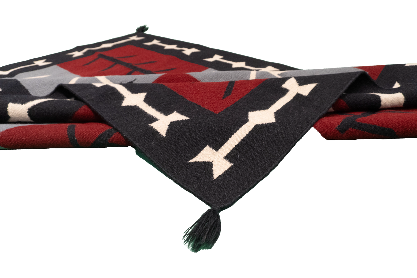 5.2 x 6.11 - Navajo Fine Wool All Over Rectangle - Hand Knotted Rug — 57687