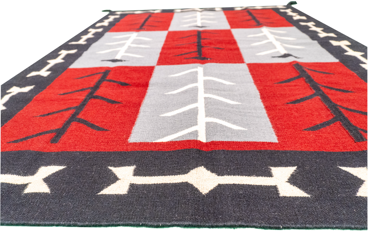 5.2 x 6.11 - Navajo Fine Wool All Over Rectangle - Hand Knotted Rug — 57687