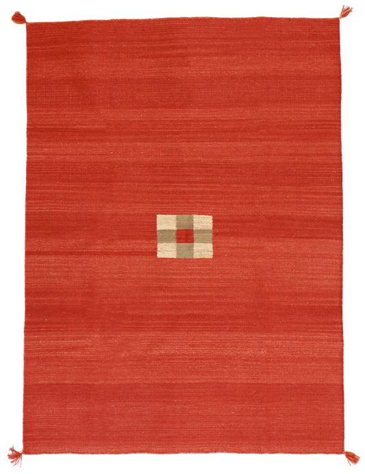 5x7 - Navajo Fine Wool All Over Rectangle - Hand Knotted Rug — 57689