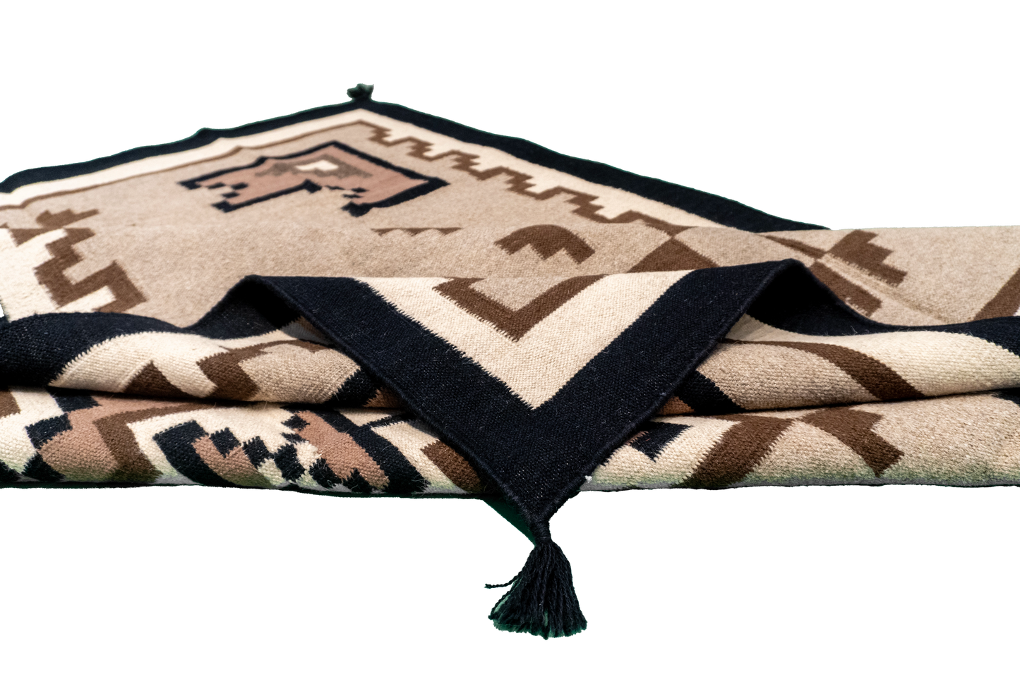 5x7 - Navajo Fine Wool All Over Rectangle - Hand Knotted Rug — 57691