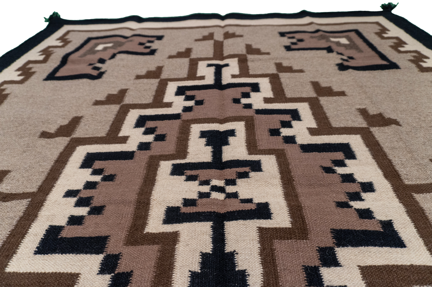 5x7 - Navajo Fine Wool All Over Rectangle - Hand Knotted Rug — 57691