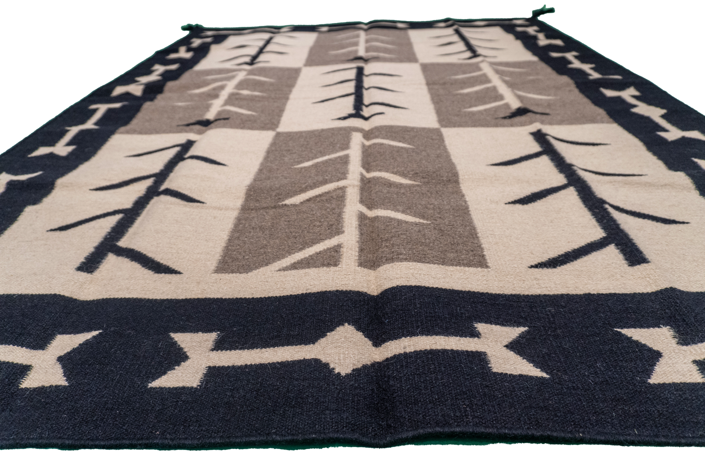 5.2x6.11 - Navajo Fine Wool All Over Rectangle - Hand Knotted Rug — 57694