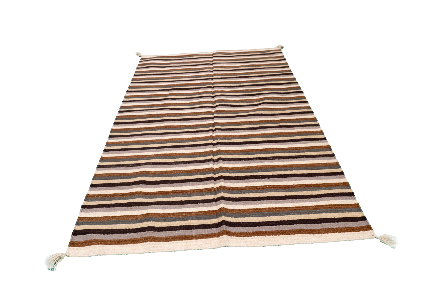 W 4 L 6 Navajo 100% Wool Hand-Woven Geometric Design - 57750
