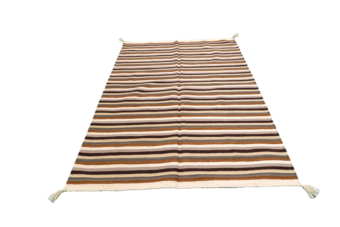W 4 L 6 Navajo 100% Wool Hand-Woven Geometric Design - 57750