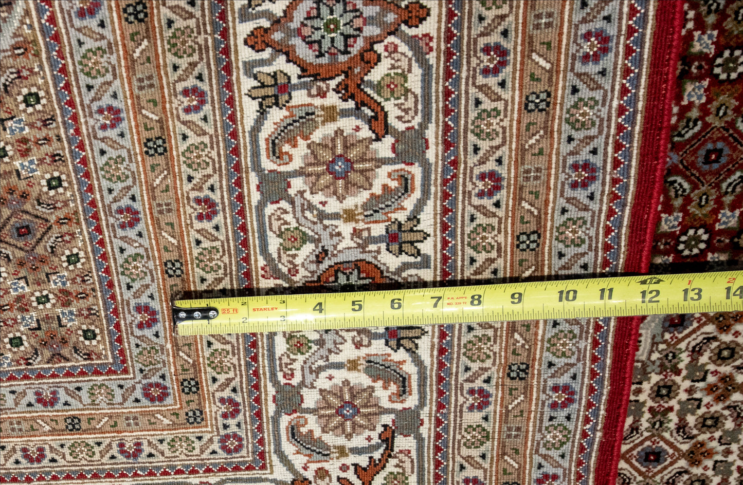 W 6.9 L 10 Tabriz 100% Wool Hand-Woven Medallion Design - 57818