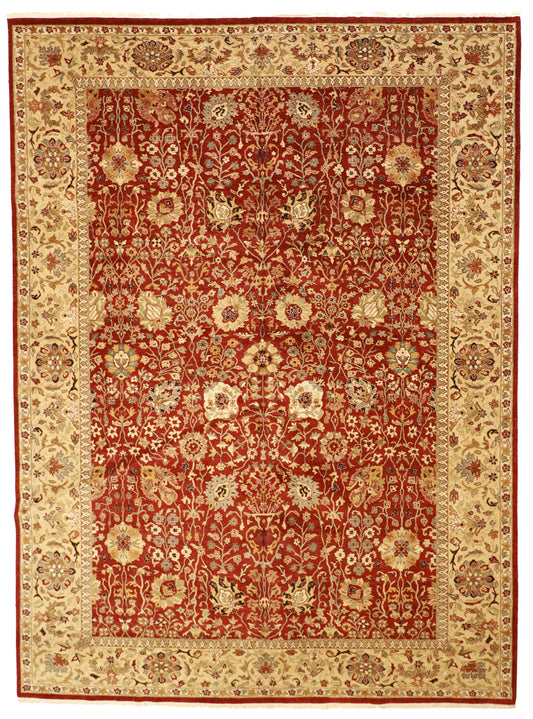 10 x 13.6 - Heriz Wool Traditional Rectangle - Finest Hand-Knotted Quality Wool — 57825