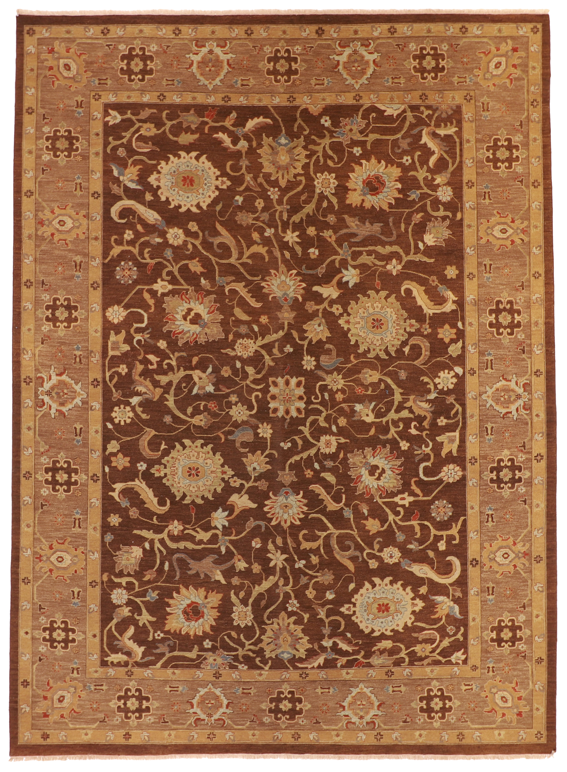 W 10 L 13.7 Shah Abbas 100% Wool Hand-Woven - 57840