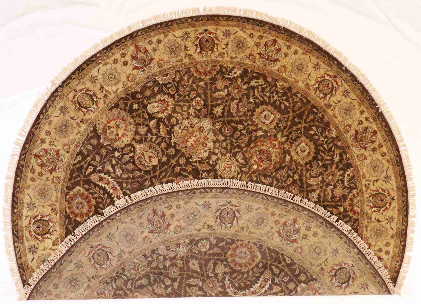 W 8 - L 8 - Mahal Fine/Wool All Over Round - Finest Hand-Knotted Quality Wool - 57850