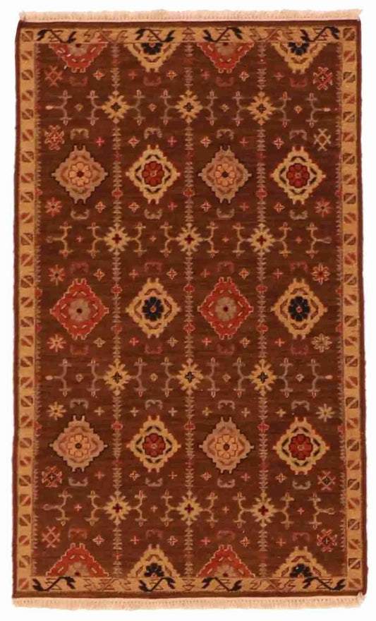 3 x 5 - Sumak Fine/Wool All Over Rectangle - Finest Hand-Knotted Quality Wool — 57866