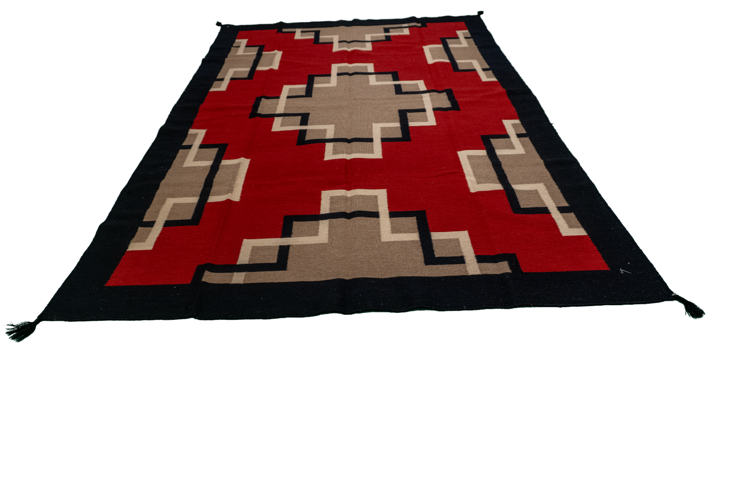 W 6 L 9 Navajo 100% Wool Hand-Woven All-Over Design - 57953
