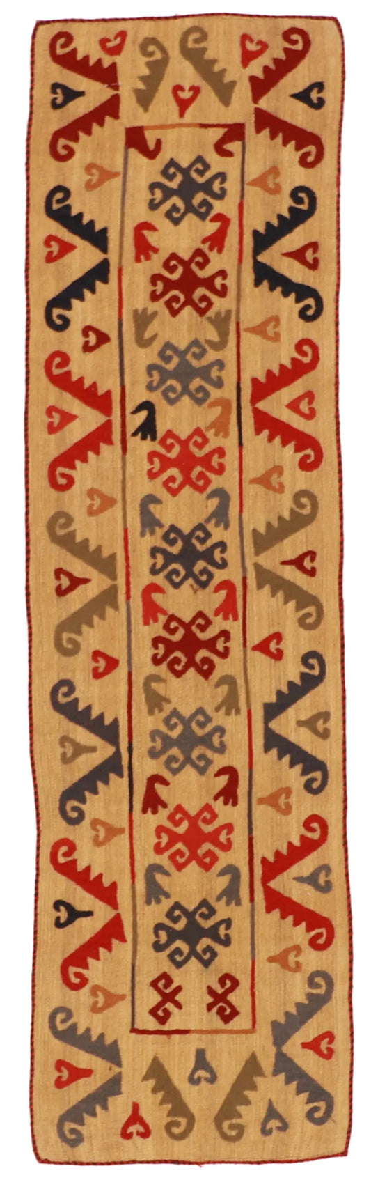 2.7 x 9.8 - Scandinavian Fine All Over Rectangle - Finest Hand-Made Quality Wool — 57976