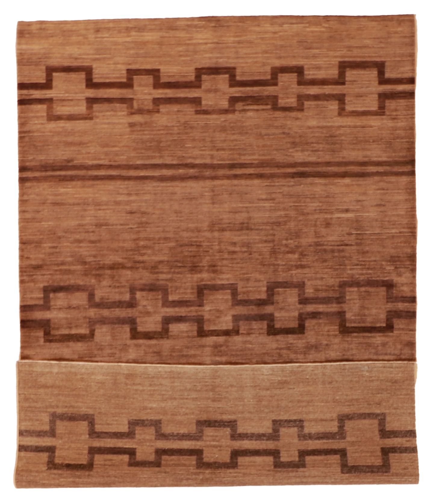 W 6.1 L 9.1 Mountain Modern 100% Wool Handmade Geometric Design - 58011