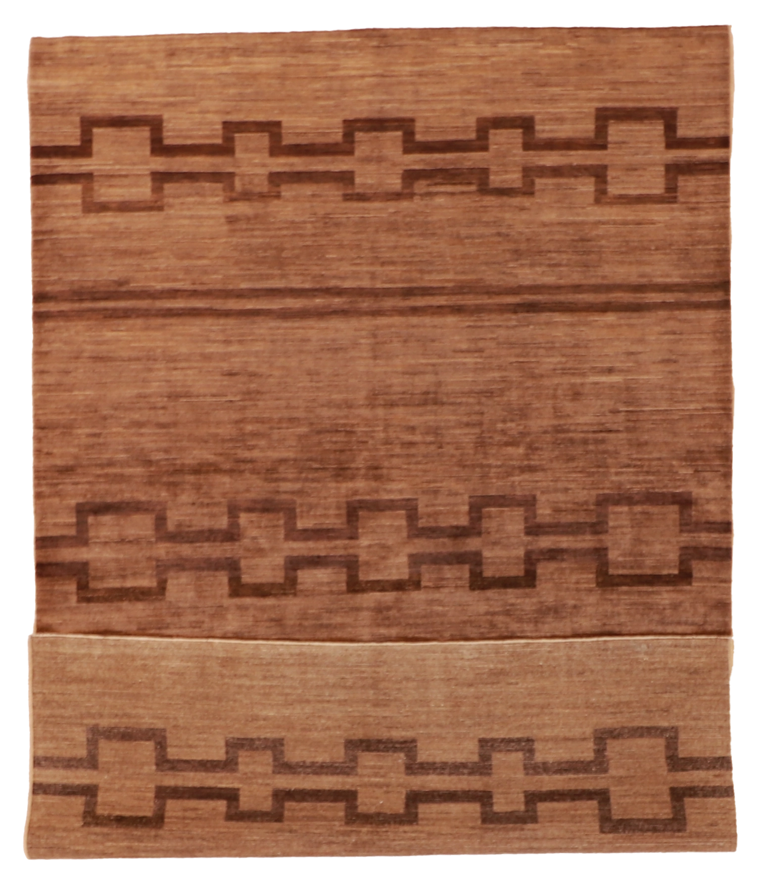 W 6.1 L 9.1 Mountain Modern 100% Wool Handmade Geometric Design - 58011