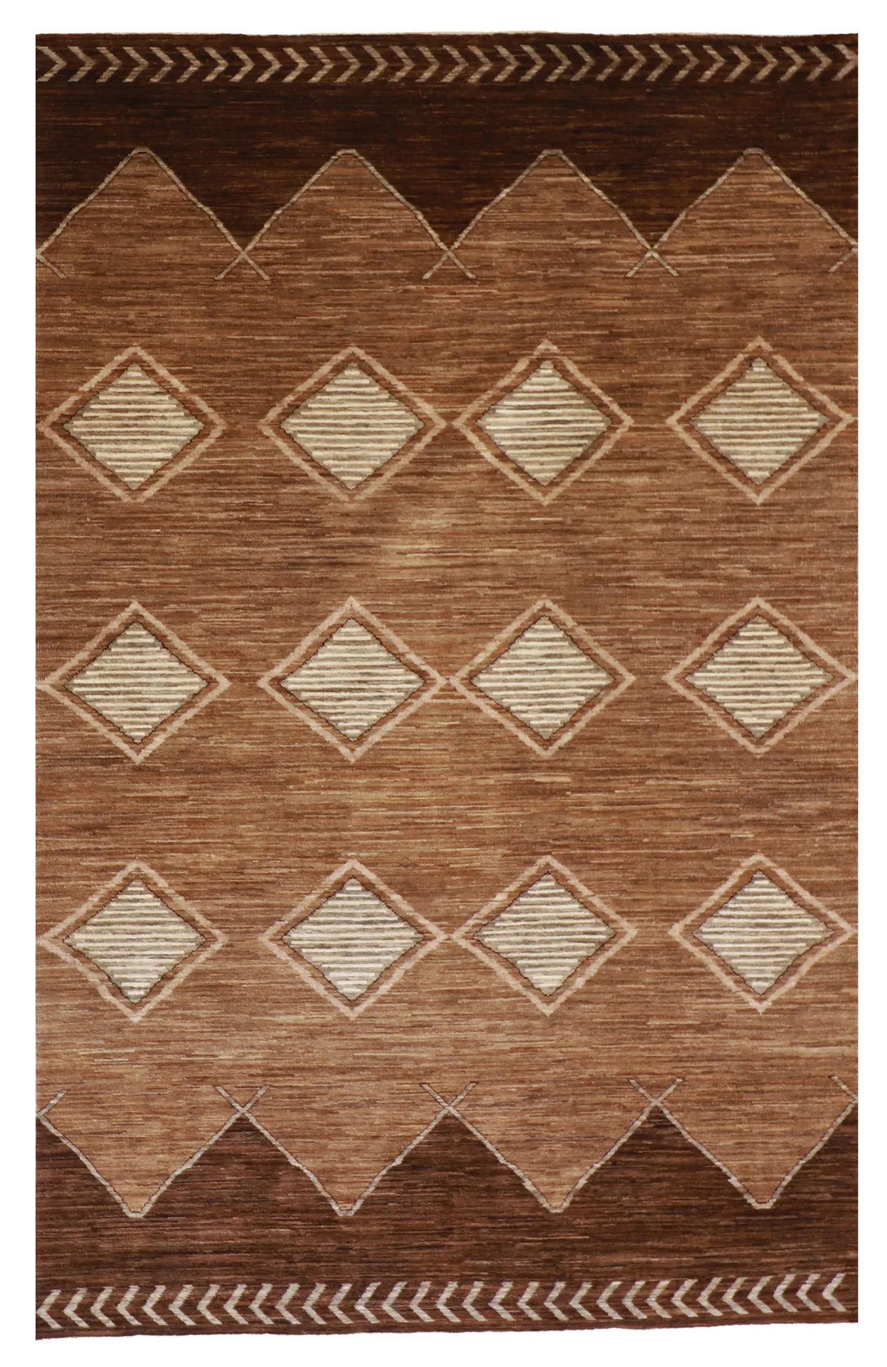 6 x 9.3 - Naine Fine All Over Rectangle - Hand Woven Rug — 58013