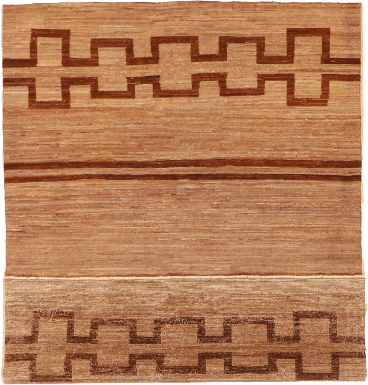 W 4.2 L 5.9 Mountain Modern 100% Wool Hand-Woven Geometric Design - 58050