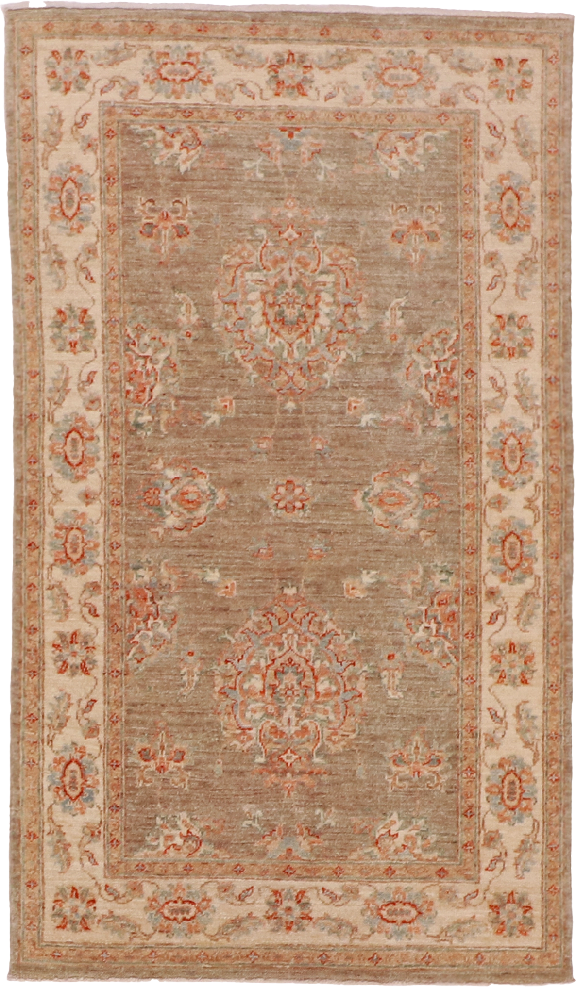 W 3 L 5 Qum 100% Wool Hand-Woven All-Over Design - 58087