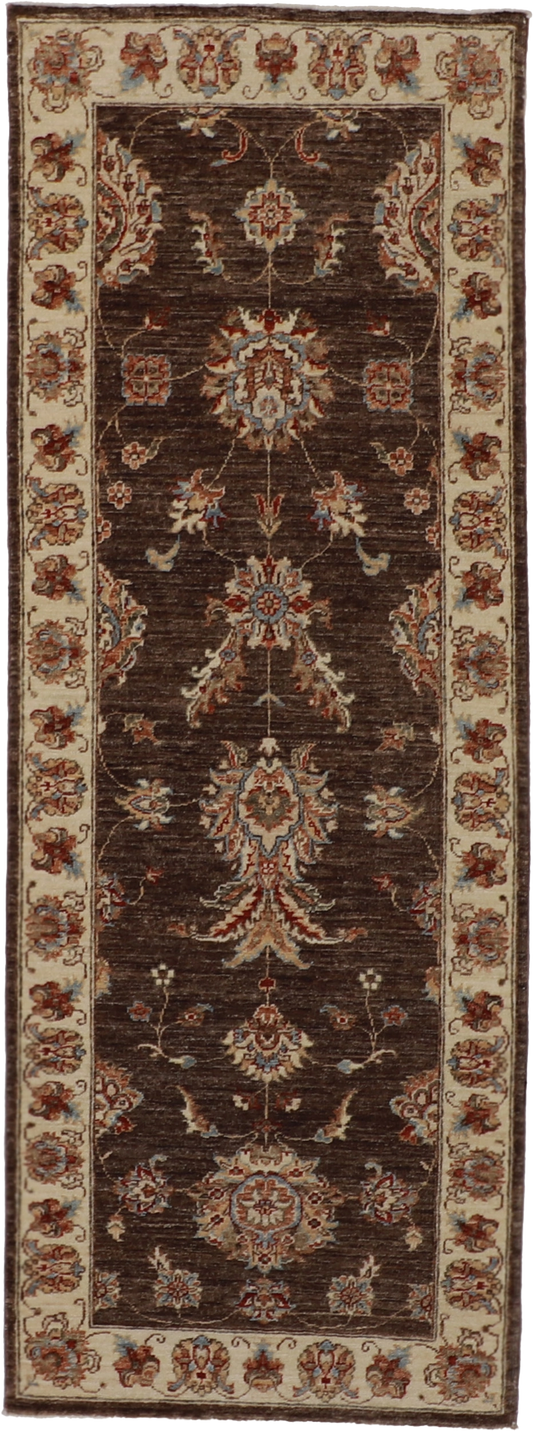 W 2.6 - L 6.6 - Shiraz Fine/Wool All Over Rectangle - Finest Hand-Knotted Quality Wool - 58093