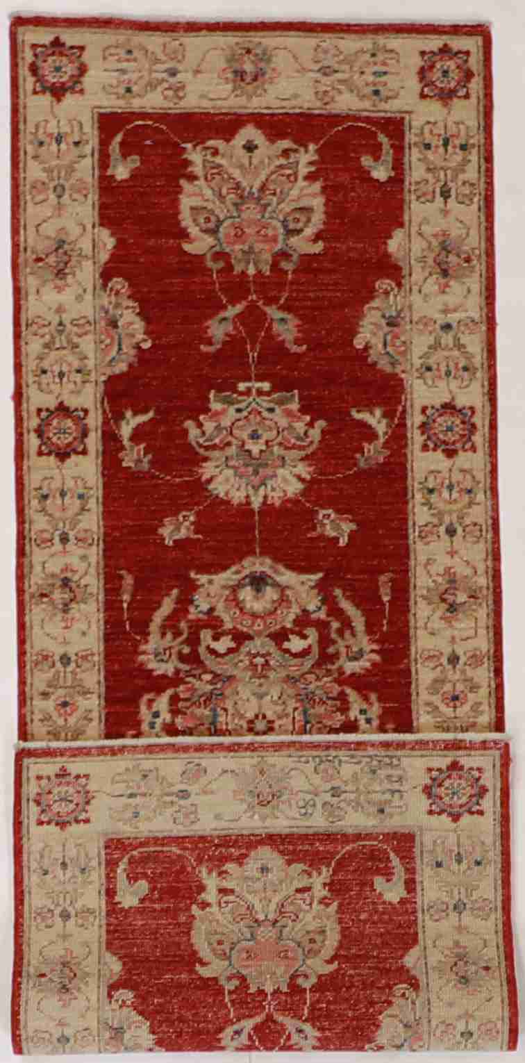 W 2 L 5.9 Tabriz 100% Wool Handmade All Over Design - 58106