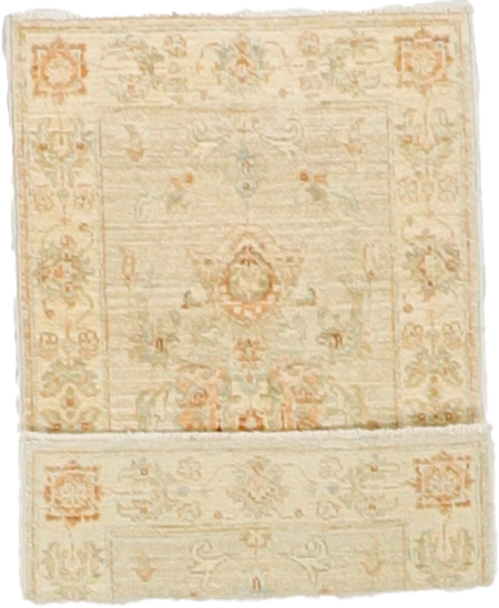 W 1.9 - L 3 - Qum Fine All Over Rectangle - Finest Hand-Knotted Quality Wool - 58108