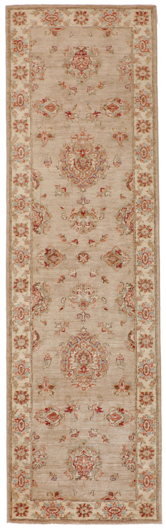 W 2.6 L 8.6 Ahar Runner 100% Wool Handmade All Over Design - 58184