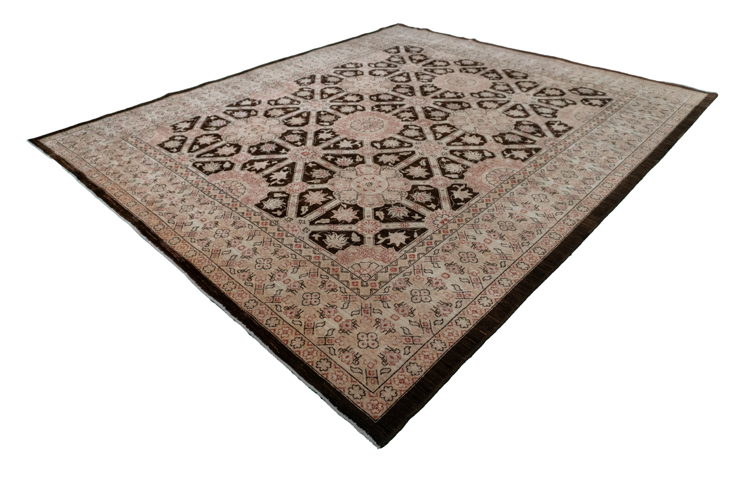 W 8 L 9.8 Haj Jalili 100% Wool Hand-Woven All-Over Design - 58190