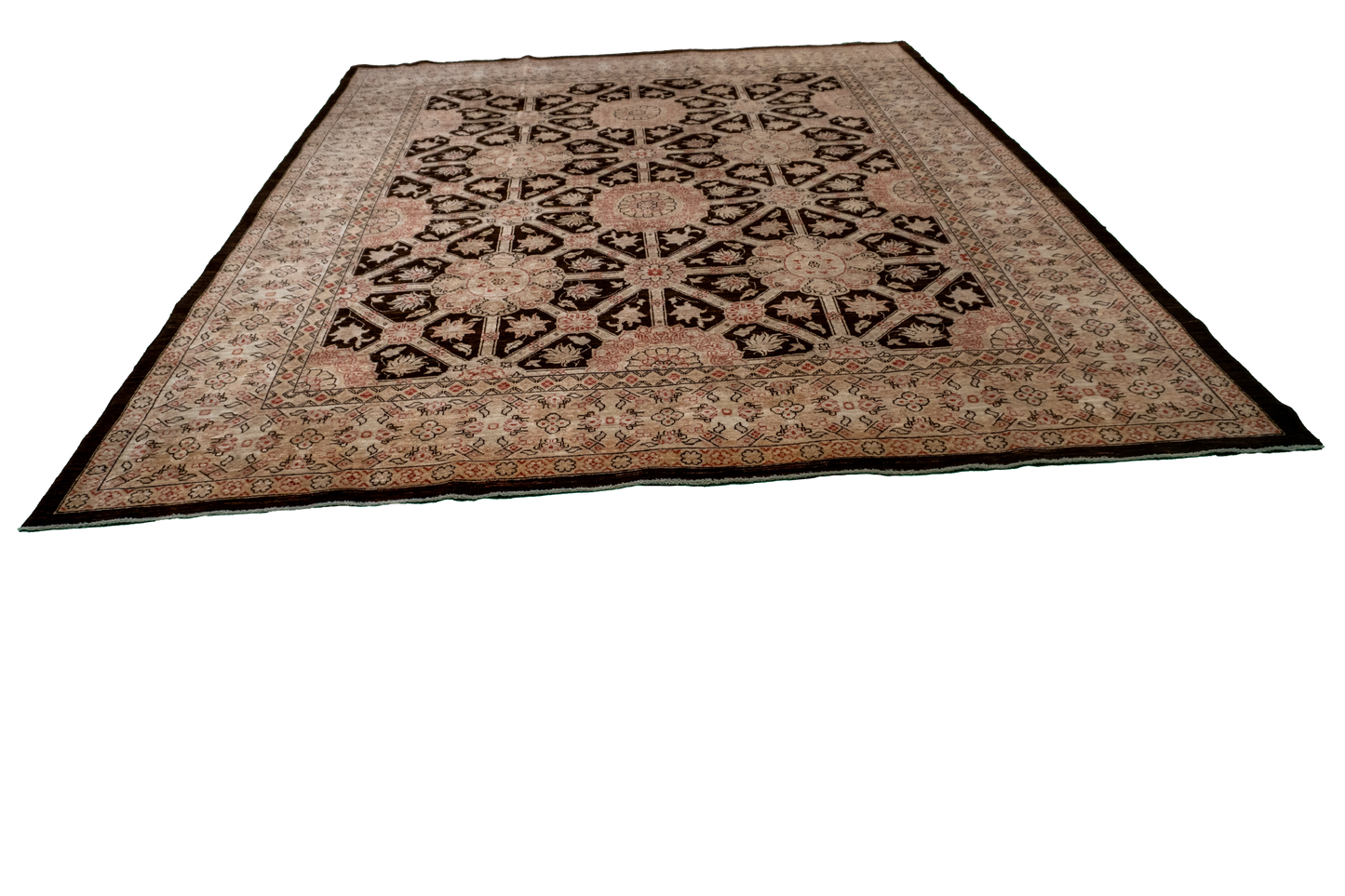 W 8 L 9.8 Haj Jalili 100% Wool Hand-Woven All-Over Design - 58190