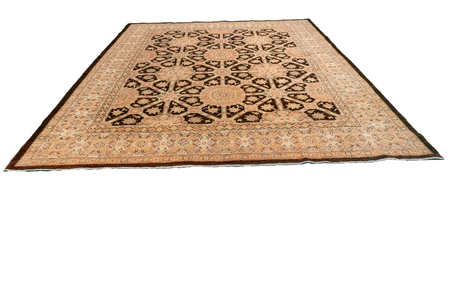 W 8 L 9.8 Haj Jalili 100% Wool Hand-Woven All-Over Design - 58190