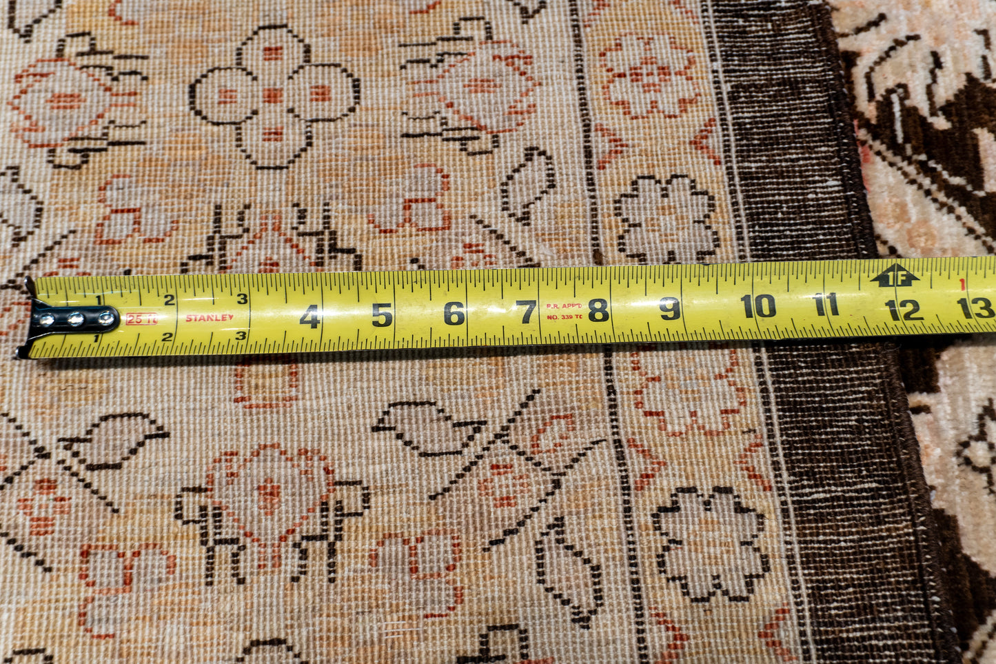 W 8 L 9.8 Haj Jalili 100% Wool Hand-Woven All-Over Design - 58190