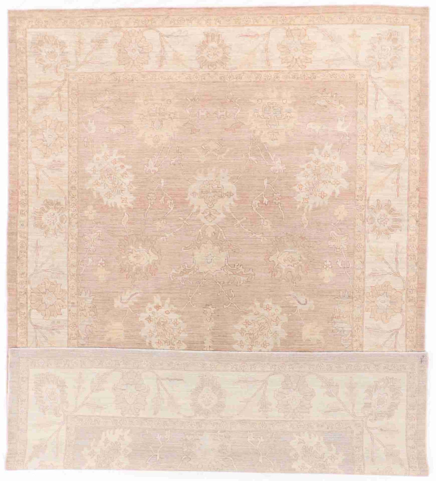 W 9 - L 12.6 - Isfahan Fine All Over Rectangle - Hand Woven Rug - 58215