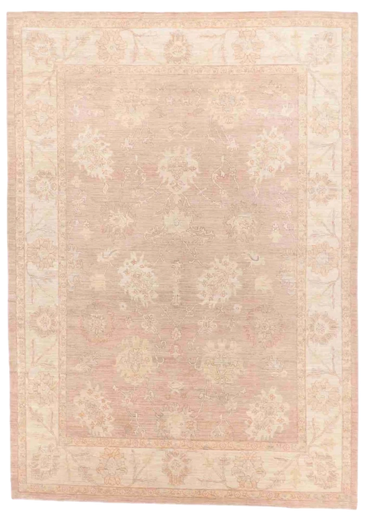 W 9 - L 12.6 - Isfahan Fine All Over Rectangle - Hand Woven Rug - 58215