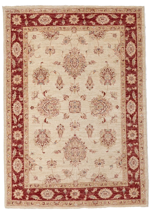 W 5 L 6.10 Kashan 100% Wool Hand-Woven All-Over Design - 58216