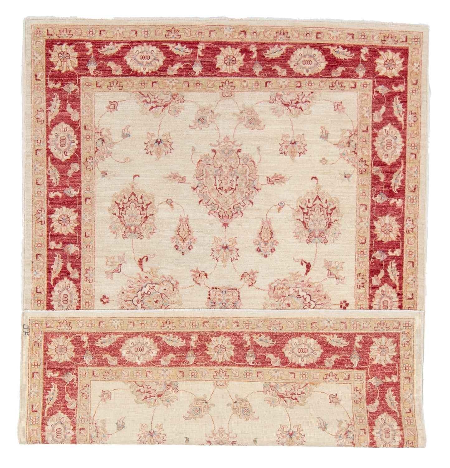W 5 L 6.10 Kashan 100% Wool Hand-Woven All-Over Design - 58216