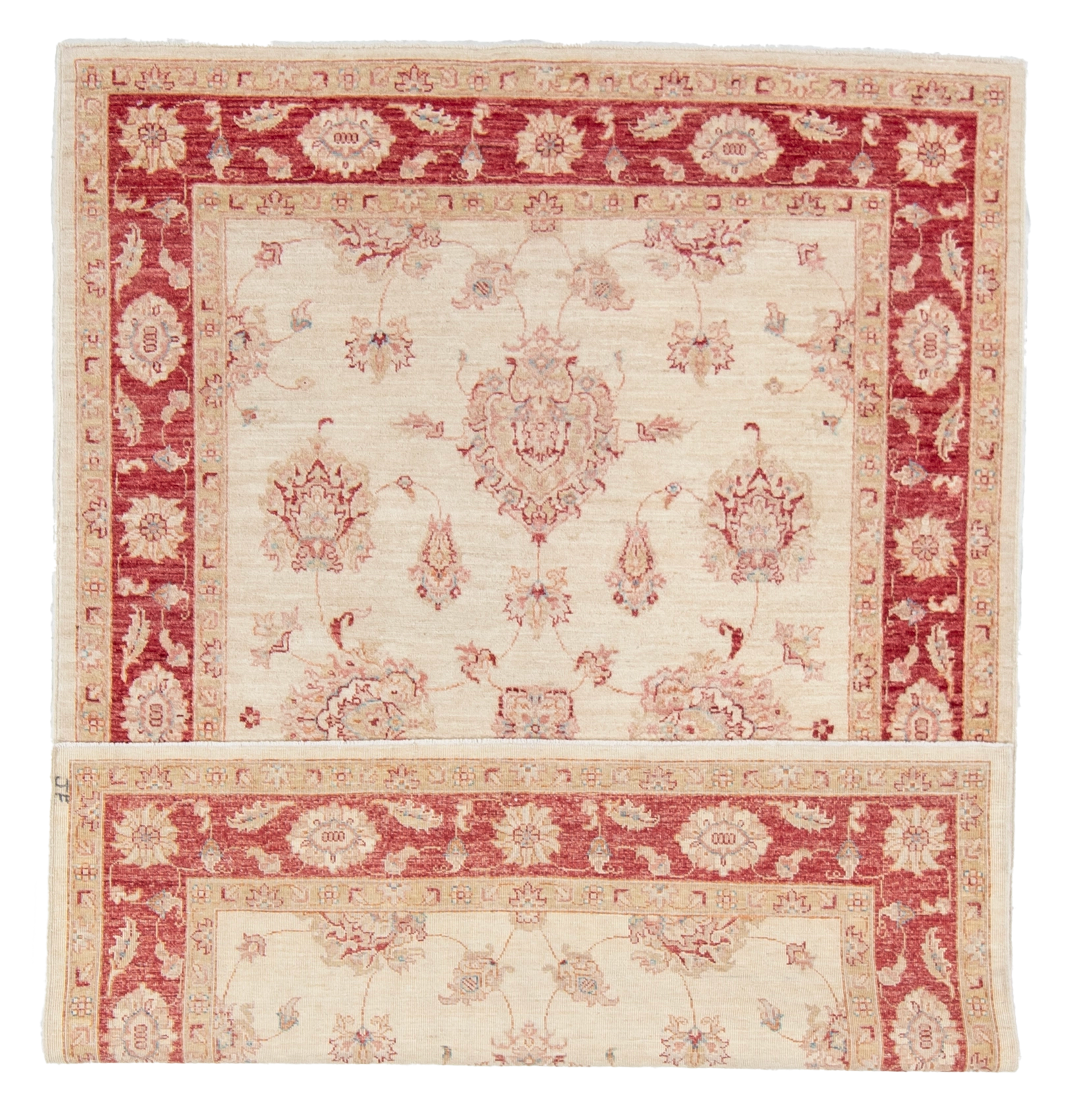 W 5 L 6.10 Kashan 100% Wool Hand-Woven All-Over Design - 58216