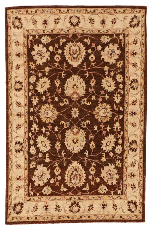4 x 6.1 - Tabriz Fine All Over Rectangle - Hand Woven Rug — 58243