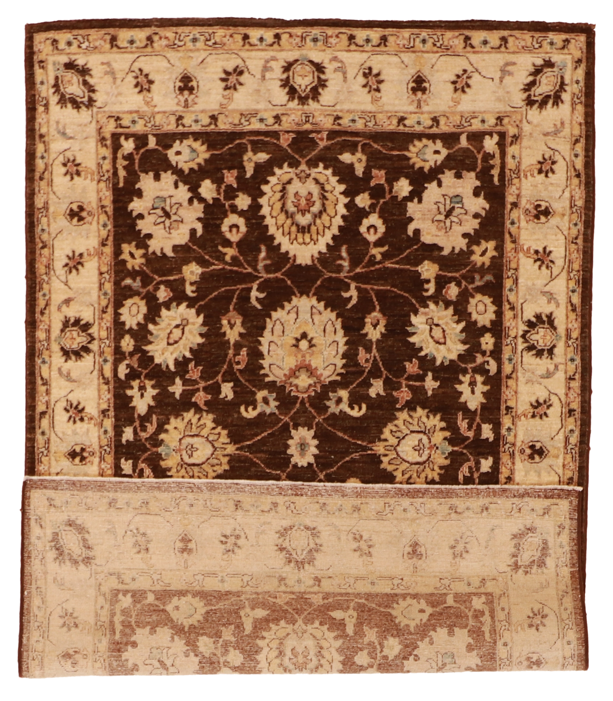 W 4 L 6.1 Tabriz 100% Wool Hand-Woven All-Over Design - 58243