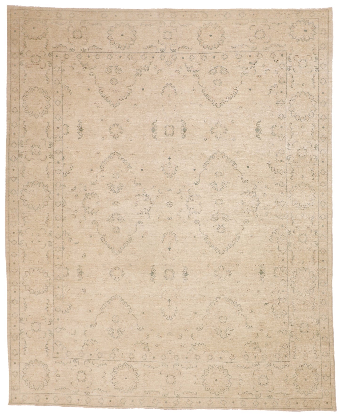 W 8 L 9.8 Bakhtiarie 100% Wool Hand-Knotted Pile Rug - 58247