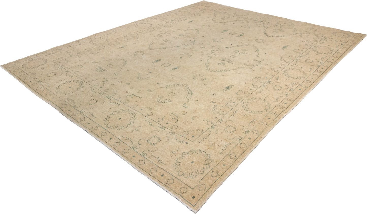 W 8 L 9.8 Bakhtiarie 100% Wool Hand-Woven All-Over Design - 58247