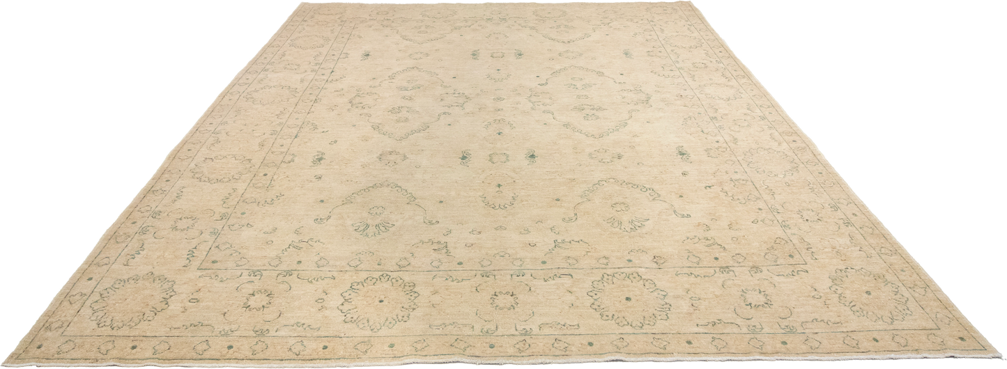 W 8 L 9.8 Bakhtiarie 100% Wool Hand-Woven All-Over Design - 58247