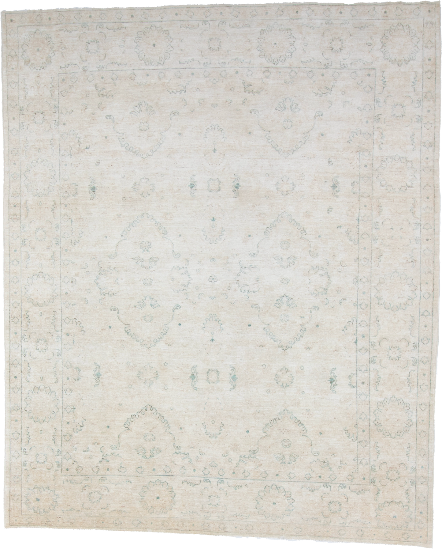 W 8 L 9.8 Bakhtiarie 100% Wool Hand-Woven All-Over Design - 58247