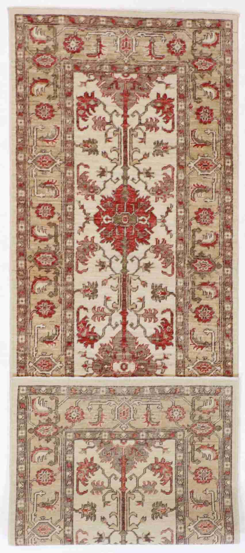 W 2.6 L 7.10 Yazd 100% Wool Handmade All Over Design - 58251