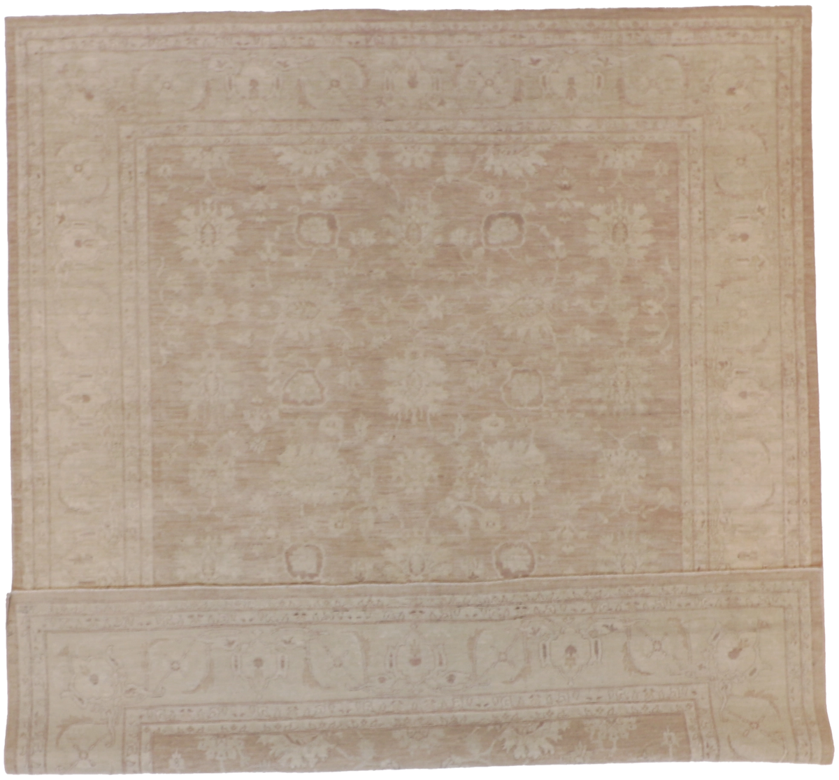 W 8 L 10 Tabriz 100% Wool Hand-Woven All-Over Design - 58276