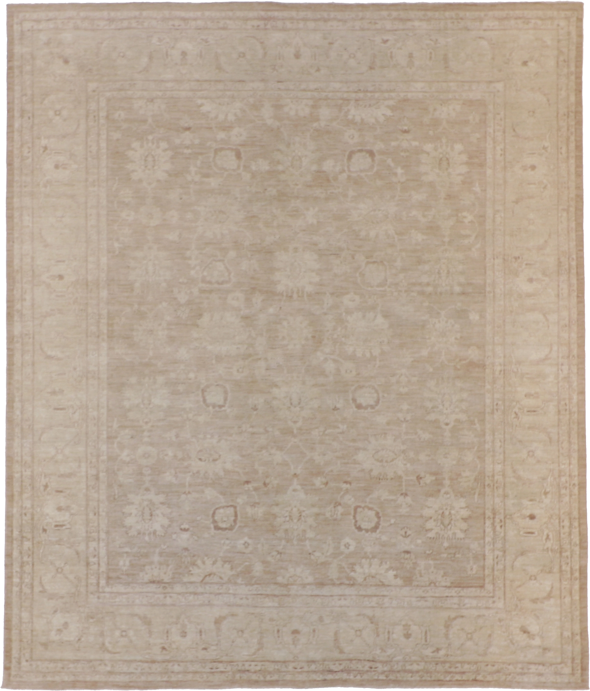 W 8 L 10 Tabriz 100% Wool Hand-Woven All-Over Design - 58276